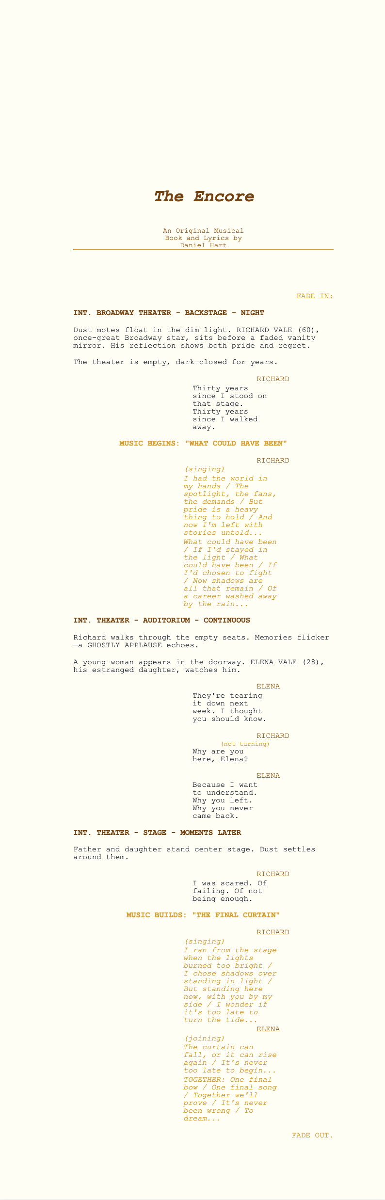 Musical screenplay